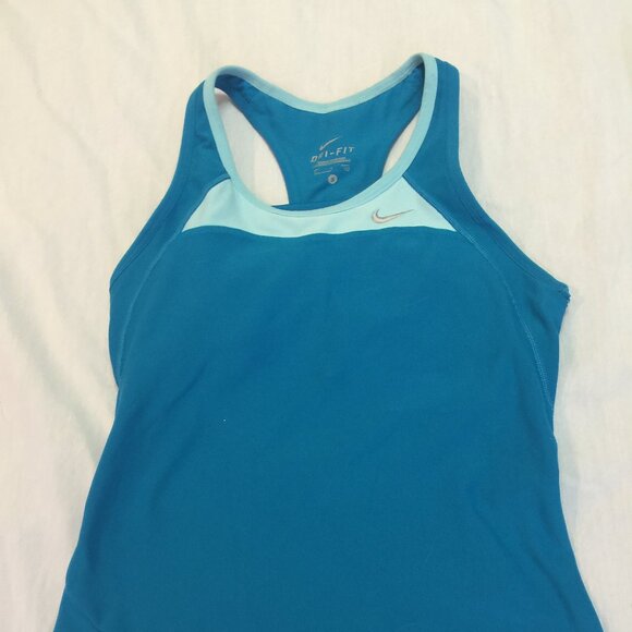 NIKE Tops - 🐢🐢🐢  NIKE DRI FIT WOMENS ATHLETIC TANK TOP WITH BUILT BRA SIZE S 🐢🐢🐢